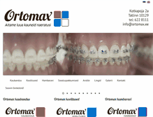 Tablet Screenshot of ortomax.ee